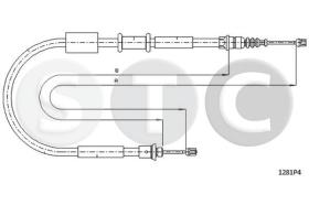 STC T481297 - CABLE FRENO PUNTO GTI (DISC BRDERR