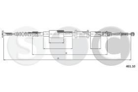 STC T481313 - CABLE FRENO BRAVA 1,6-1,8-DS ADERR
