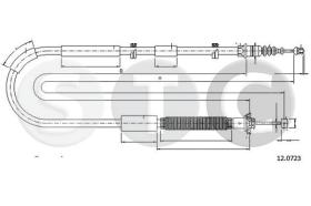 STC T481369 - CABLE FRENO BRAVO ALL IZQ