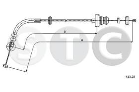 STC T481512 - CABLE ACELERADOR PUNTO 55 - 60