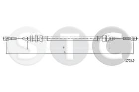 STC T481525 - CABLE ACELERADOR DAILY 35.10-4