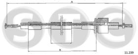 STC T481651 - CABLE EMBRAGUE TAUNUS 2,0