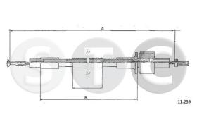 STC T481651 - CABLE EMBRAGUE TAUNUS 2,0