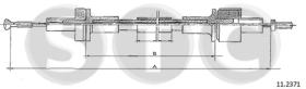 STC T481665 - CABLE EMBRAGUE SIERRA XR4I