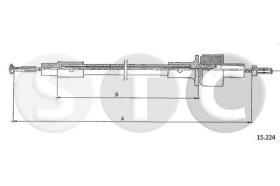 STC T481691 - CABLE EMBRAGUE SIERRA 1,6