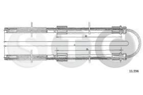 STC T481767 - CABLE FRENO TRANSIT 80-120 DER