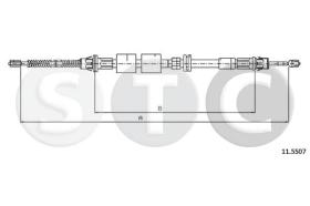 STC T481800 - CABLE FRENO MONDEO SALOON EXC.DERR