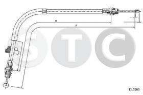 STC T481813 - CABLE FRENO TRANSIT MOD. D A DEL