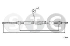 STC T481821 - CABLE FRENO TRANSIT ALL FWD VADERR