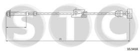 STC T481836 - CABLE FRENO ESCORT ALL ANT.-FRONT