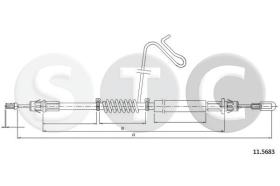 STC T481858 - CABLE FRENO TRANSIT ALL RWD VADERR
