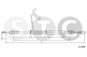 STC T481859 - CABLE FRENO TRANSIT ALL RWD VAIZQQ