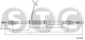 STC T481864 - CABLE FRENO TRANSIT ALL RWD CAB SERIE 300/330/350/