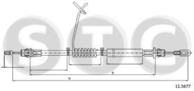 STC T481866 - CABLE FRENO TRANSIT ALL RWD CAB RUOTE SINGOLE / SI