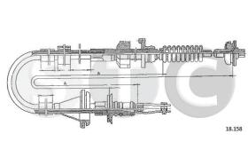 STC T481928 - CABLE EMBRAGUE ACCORD ALL