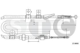 STC T481937 - CABLE FRENO ACCORD ALL (DRUM DER