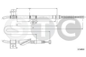 STC T481941 - CABLE FRENO ACCORD ALL (DISC DER