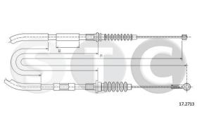 STC T482015 - CABLE FRENO TROOPER IZQ