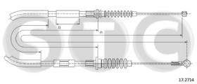 STC T482016 - CABLE FRENO TROOPER   DX-RH