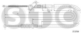 STC T482017 - CABLE FRENO TROOPER LWB  DX-RH