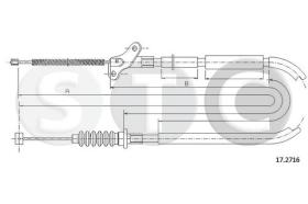 STC T482017 - CABLE FRENO TROOPER LWB  DER
