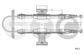 STC T482089 - CABLE FRENO DELTA 1,6-HF-TURBOTRASS