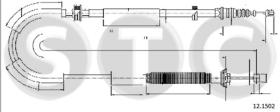 STC T482102 - CABLE FRENO DELTA ALL SX-LH