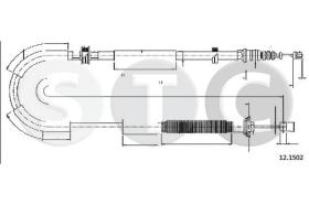 STC T482102 - CABLE FRENO DELTA ALL IZQ