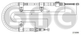 STC T482210 - CABLE FRENO 626-MX6 ALL    DX-RH