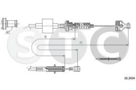 STC T482241 - CABLE EMBRAGUE COLT ALL