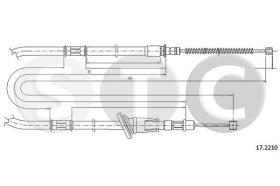 STC T482259 - CABLE FRENO SPACE WAGON DER
