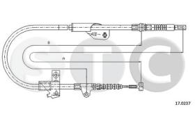 STC T482323 - CABLE FRENO PRIMERA P11 1,8 16DERR