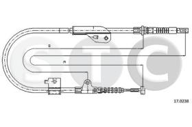 STC T482324 - CABLE FRENO PRIMERA P11 1,8 16IZQQ