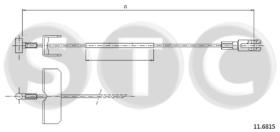 STC T482369 - CABLE FRENO PRIMASTAR ALL INTERLWB