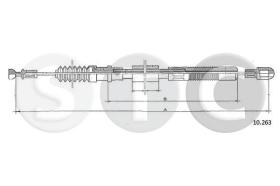 STC T482387 - CABLE EMBRAGUE ASCONA B 1,6-1,