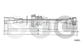 STC T482432 - CABLE CUENTAKILOMETROS ASCONA