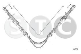 STC T482452 - CABLE FRENO KADETT B TRAS