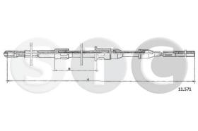STC T482465 - CABLE FRENO ASCONA CALL IZQ