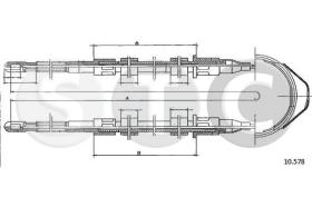 STC T482475 - CABLE FRENO REKORD EALL - COMMTRASS