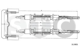 STC T482488 - CABLE FRENO OMEGA ALL (CH.J103TRASS