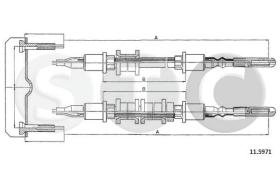 STC T482497 - CABLE FRENO VECTRA 4X4-CALIBRATRASS