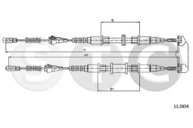 STC T482498 - CABLE FRENO ASTRA ALL - PONTIATRASS