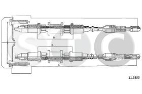 STC T482499 - CABLE FRENO ASTRA SWALL TRAS