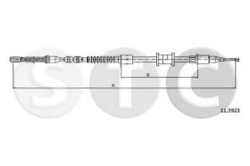 STC T482517 - CABLE FRENO VECTRA 1,4-1,6-1,8DERR