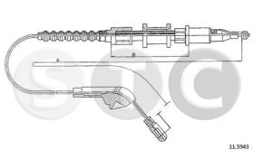 STC T482518 - CABLE FRENO VECTRA 2,0 ALL  DDERR