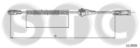 STC T482545 - CABLE FRENO VECTRA 2,0TD (DRUM BRAKE)