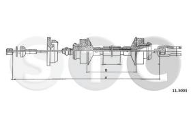 STC T482695 - CABLE EMBRAGUE 205 ALL CAMBIO/