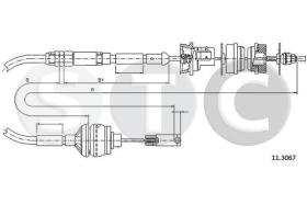 STC T482710 - CABLE EMBRAGUE 406 ALL 2,0 16V
