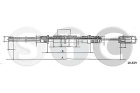 STC T482794 - CABLE FRENO 504 CAMIONETTE DER