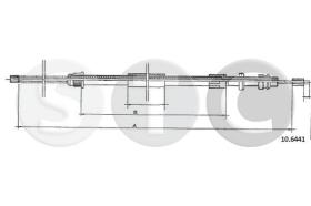 STC T482808 - CABLE FRENO 305 BREAK  DER